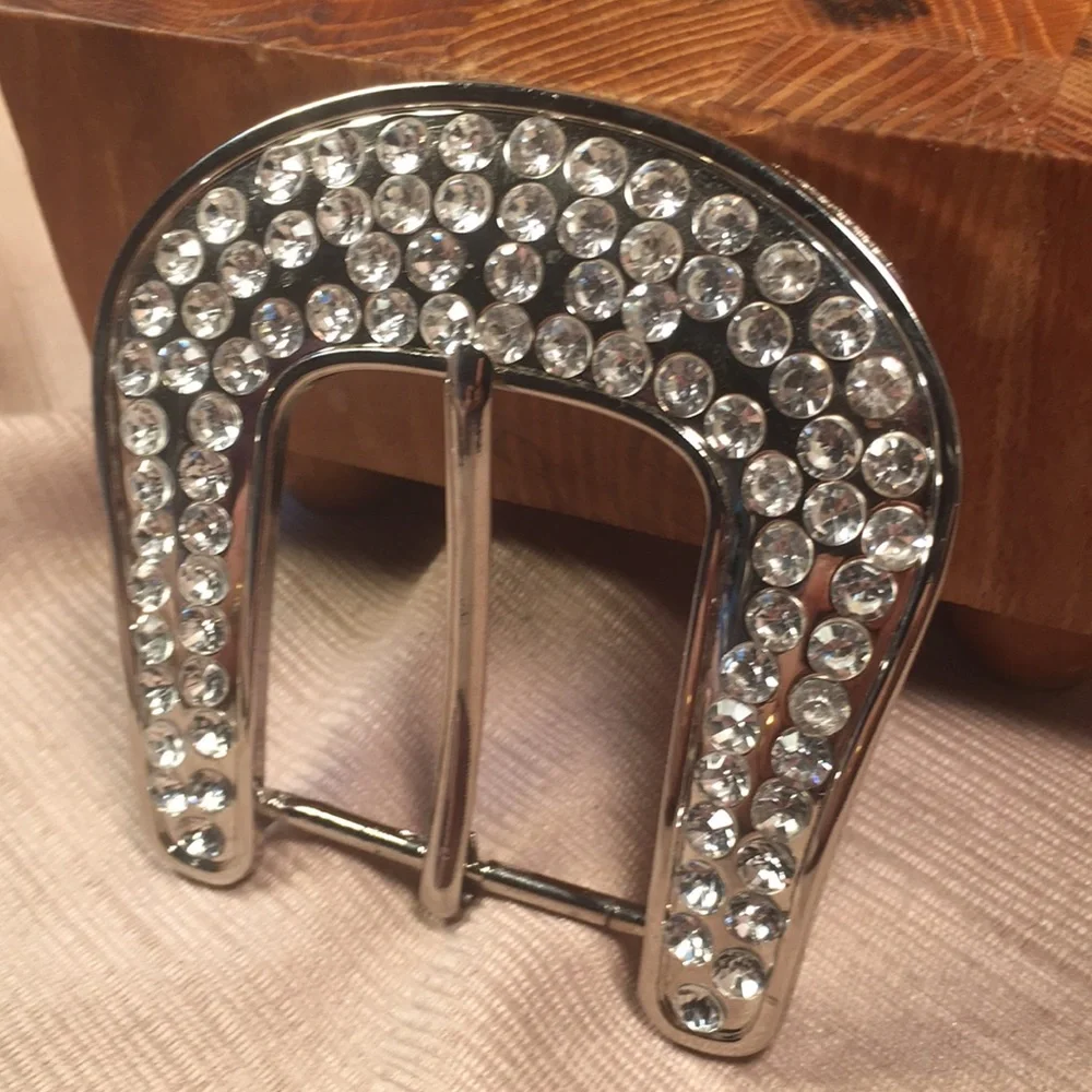 Gem encrusted belt buckle
